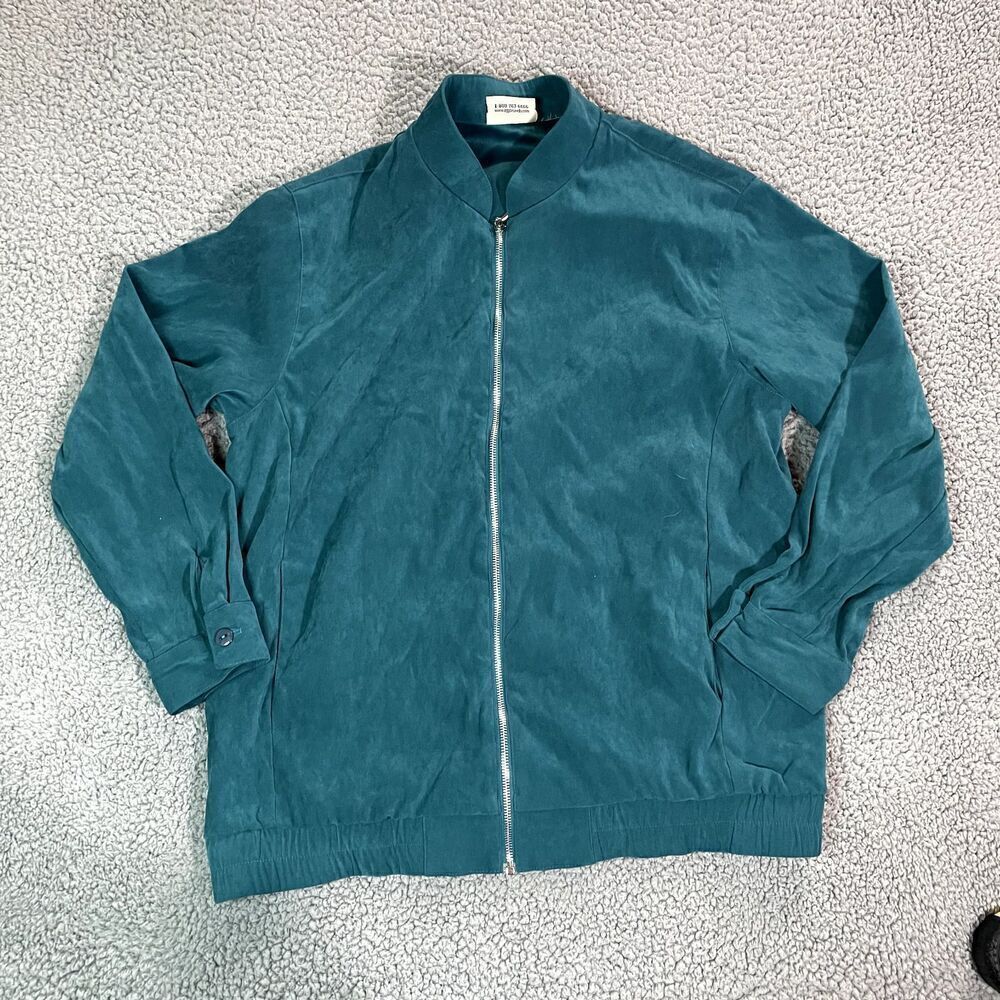 Appleseed's Jacket Women's Full Zip Green Y2k Dead Stock SZ Large